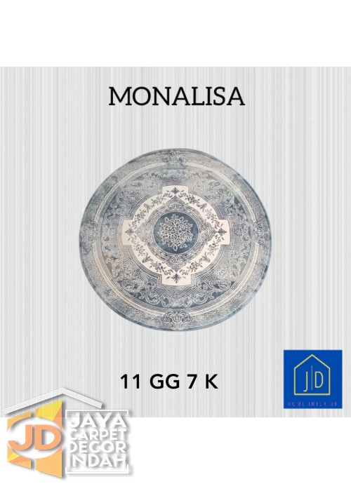 Permadani Monalisa Bulat 11 KY 7 K Ukuran 120 cm x 120 cm, 160 cm x 160 cm